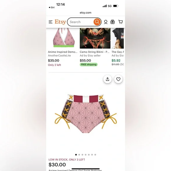 Demon Slayer Nezuko Cosplay Swim Set - Picture 4 of 4